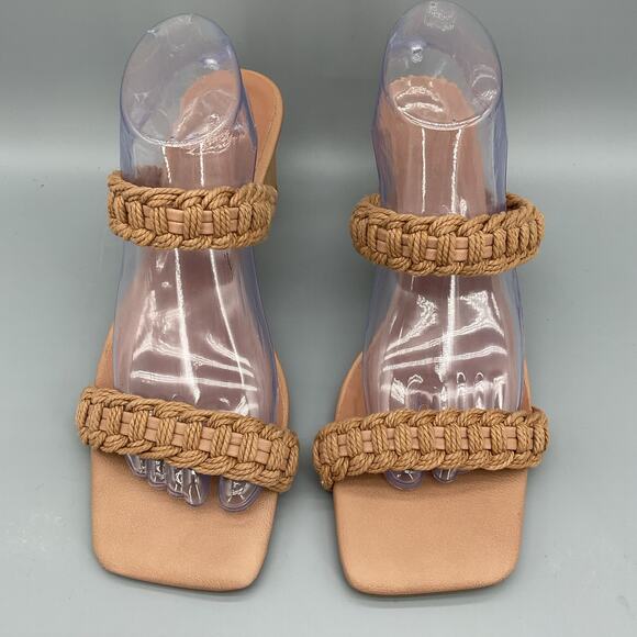 NEW Gabrielle Union Women’s Paulette Double Band Rope Sandal Brown Size 9 - Picture 3 of 10